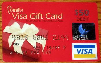 How are Visa gift cards activated?