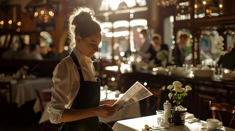 A restaurant server