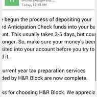 H&r block tax refund anticipation loan
