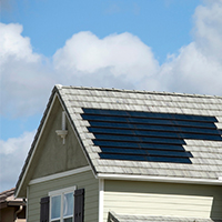 solar shingles on a roof