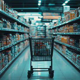 Where are Americans most cost-burdened by groceries? image