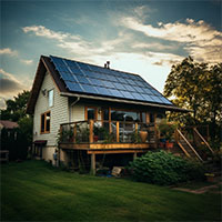 solar panels on a rooftop in indiana