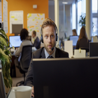 agent making calls to collect debt