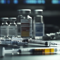 syringes and vials