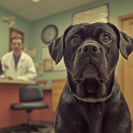 How often should a dog go to the vet? image