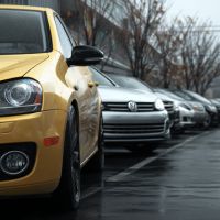 cars parked side by side