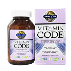garden of life vitamin code raw prenatal multivitamin