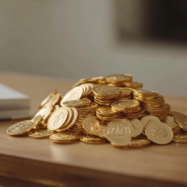 Gold bullion vs. gold coins image