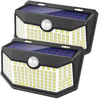 hmcity outdoor solar lights (two-pack)