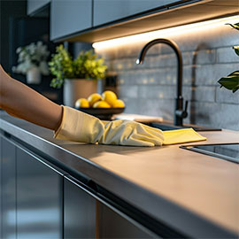 Home cleaning services for moving image
