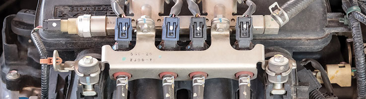front view of a honda internal combustion engine