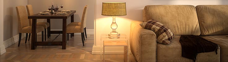 lamp in living room