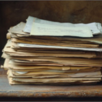 a stack of papers