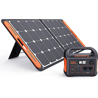 jackery solar generator and solarsaga panel