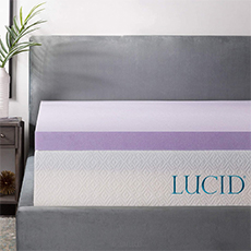 lucid lavender-infused mattress topper