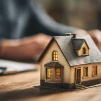 model house on a table
