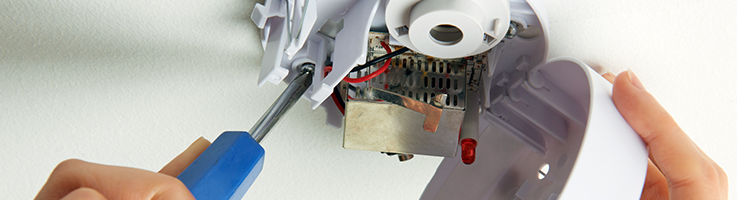 repairing smoke detector
