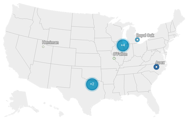 map of the safest small cities in the united states