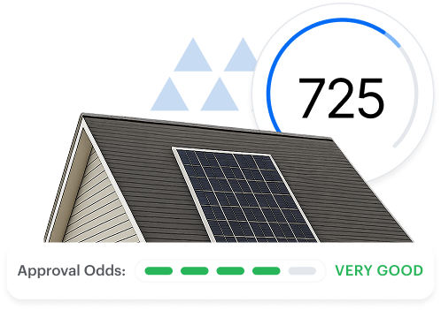 Credit score and solar panel image
