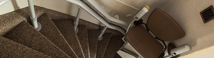 curved stairlift at home