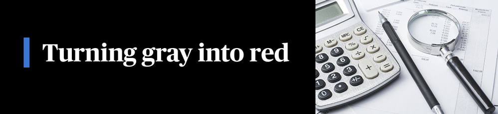 turning gray into red header graphic
