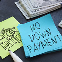 No down payment hot sale mortgage options