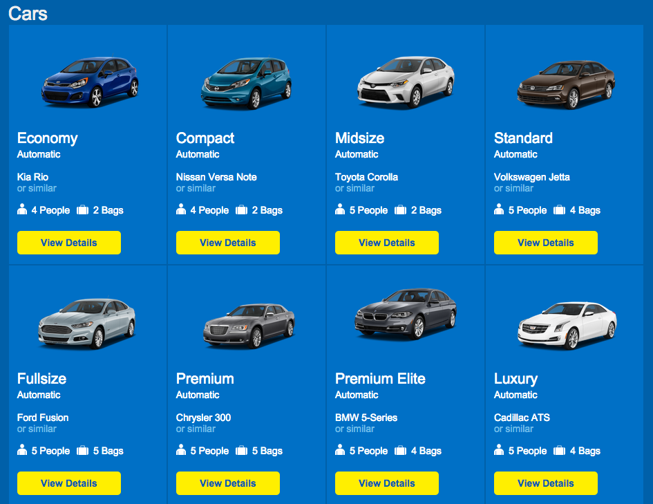 Alamo Car Rental Cars 