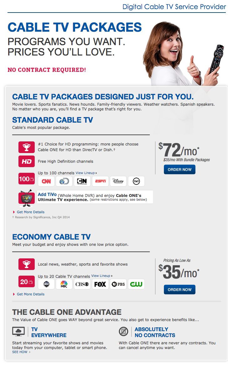 Cable_ONE_packages