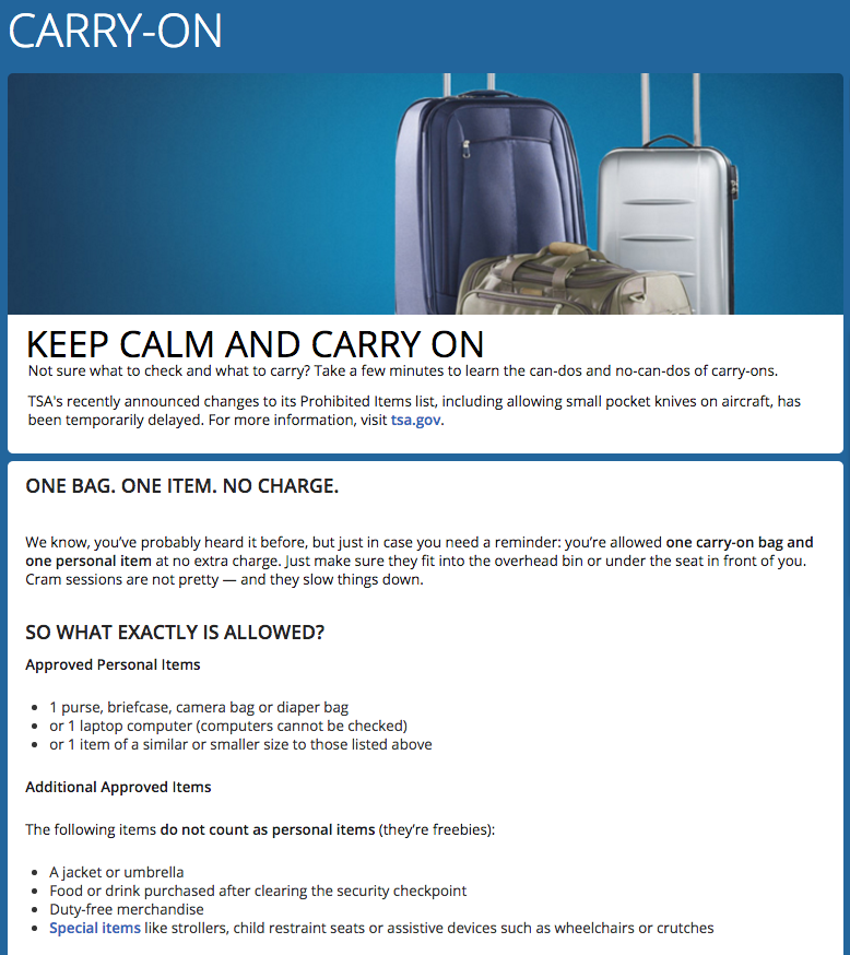 delta airlines carry on baggage policy