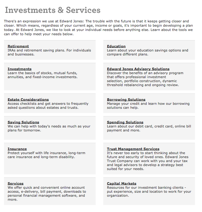 edward jones business plan examples