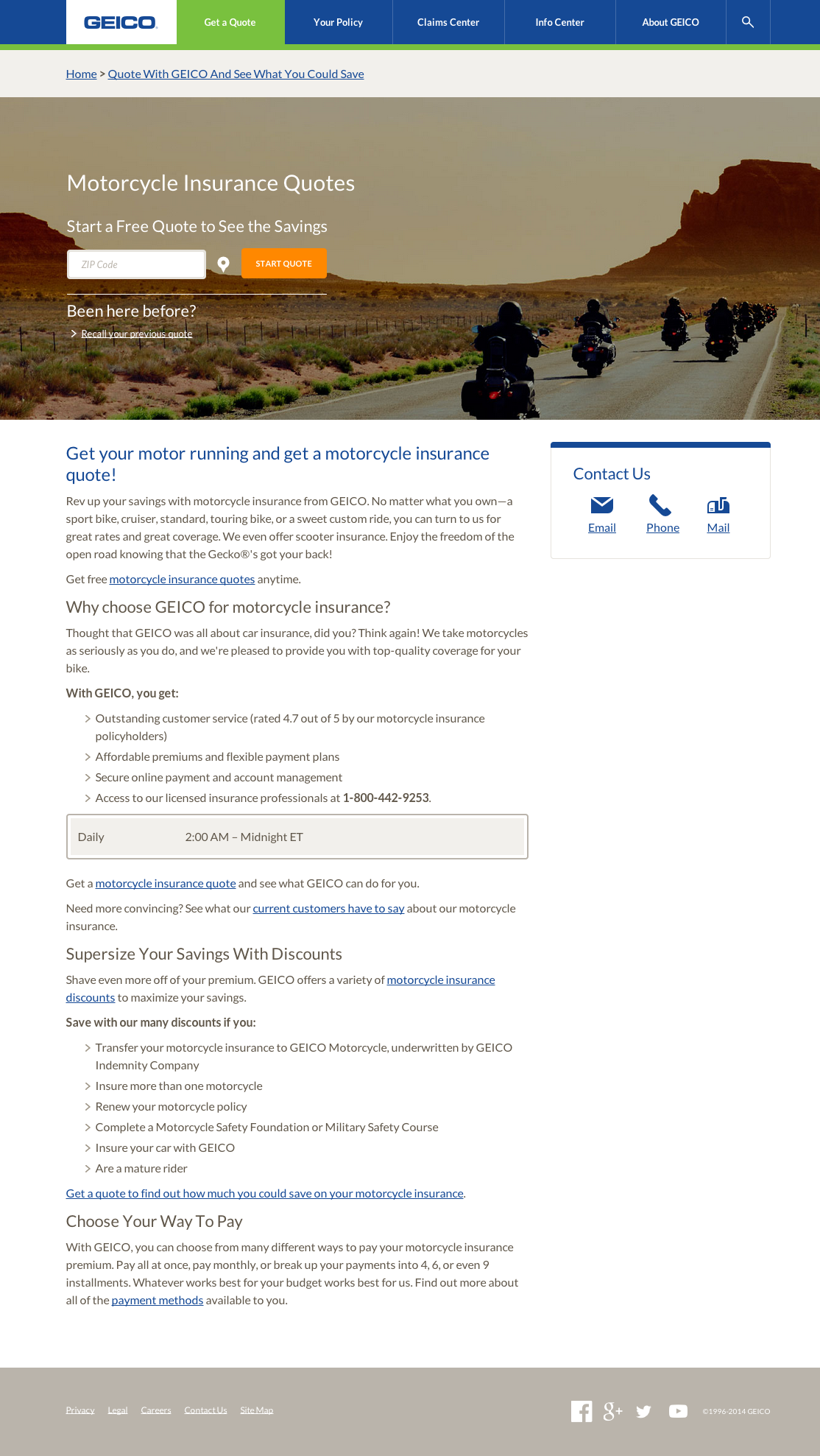 Top 86 Reviews and Complaints about GEICO Motorcycle Insurance
