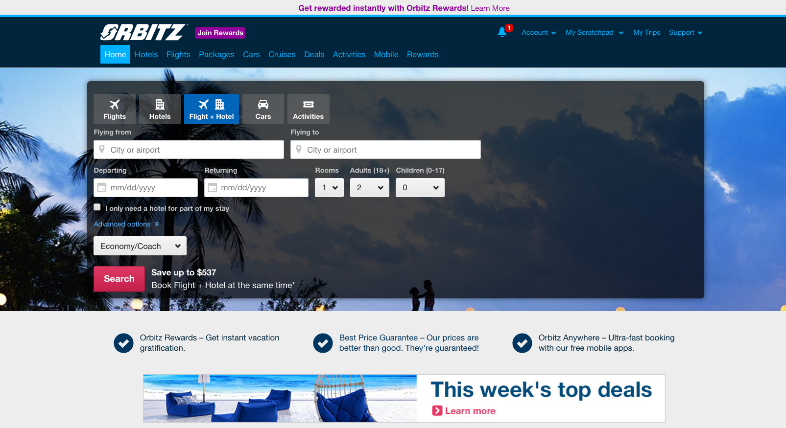 does orbitz let you change dates of hotel booked