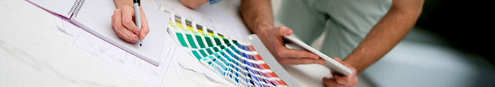 Looking at iPad and paint colors