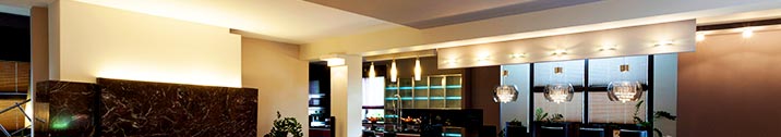 Home with modern lighting