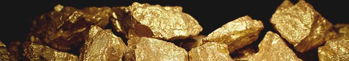 Mound of gold nuggets