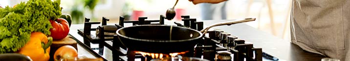 Pan sitting on a stove top