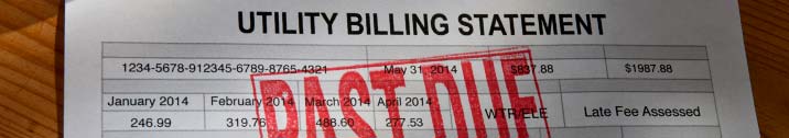 Past due utility bill