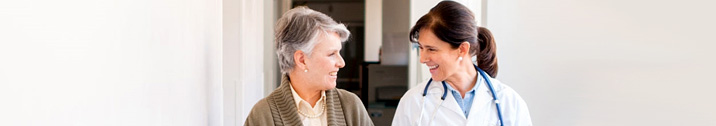 Patient talking with doctor