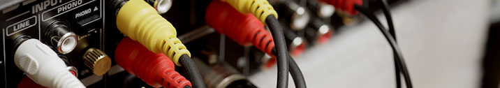Red and yellow TV cables