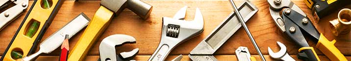 Tools on a wooden floor