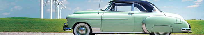 Classic car on street