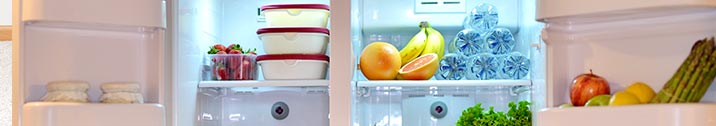 Food in a fridge