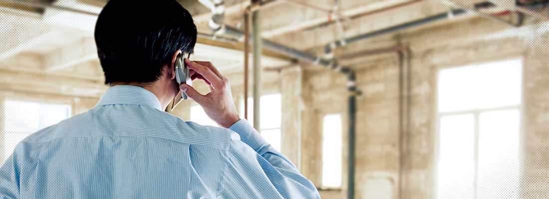Man using cell phone