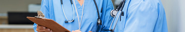 Nurses with clipboard