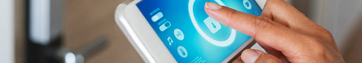 Setting up home security on phone