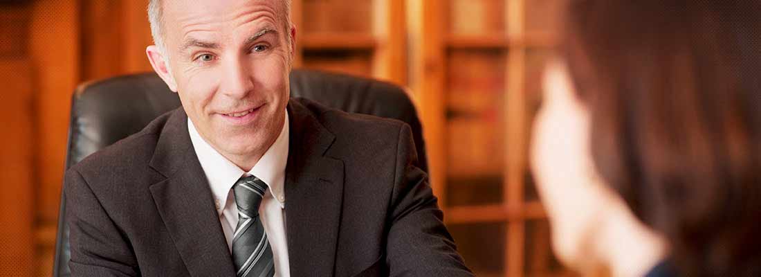 Smiling lawyer