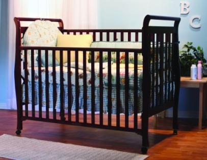 Picture of Recalled 3 -1 Sleigh Crib - Cherry Model # WM1633 & WM1633-0