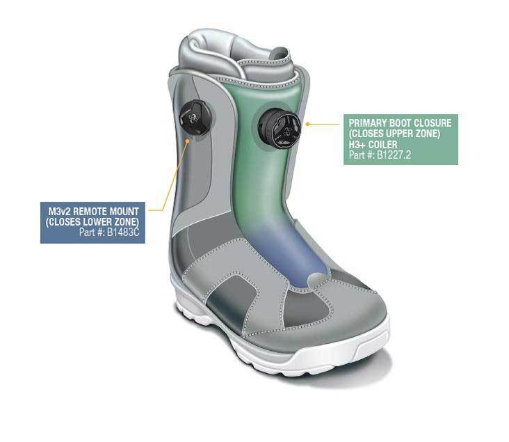 snow boots with boa system