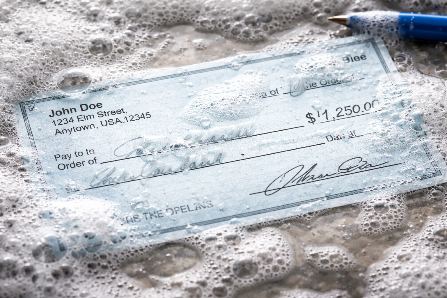 Warning: Check washing can drain your bank account