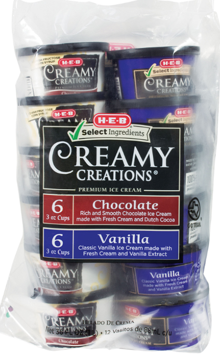 H-E-B Recalls Creamy Creations Ice Creams And Sherbets